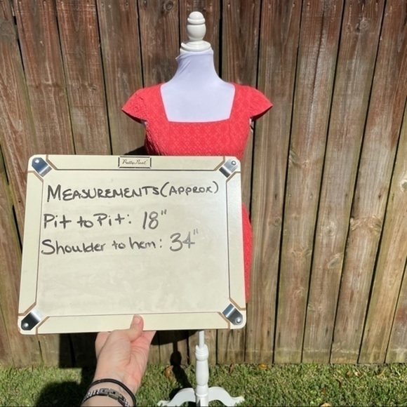 KAY UNGER Coral Cap Sleeve Buckle Sheath Dress 8 - Picture 16 of 16